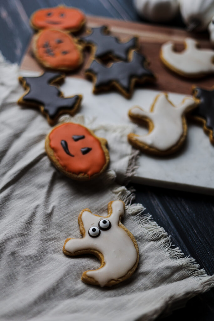 Halloween Kürbis Kekse