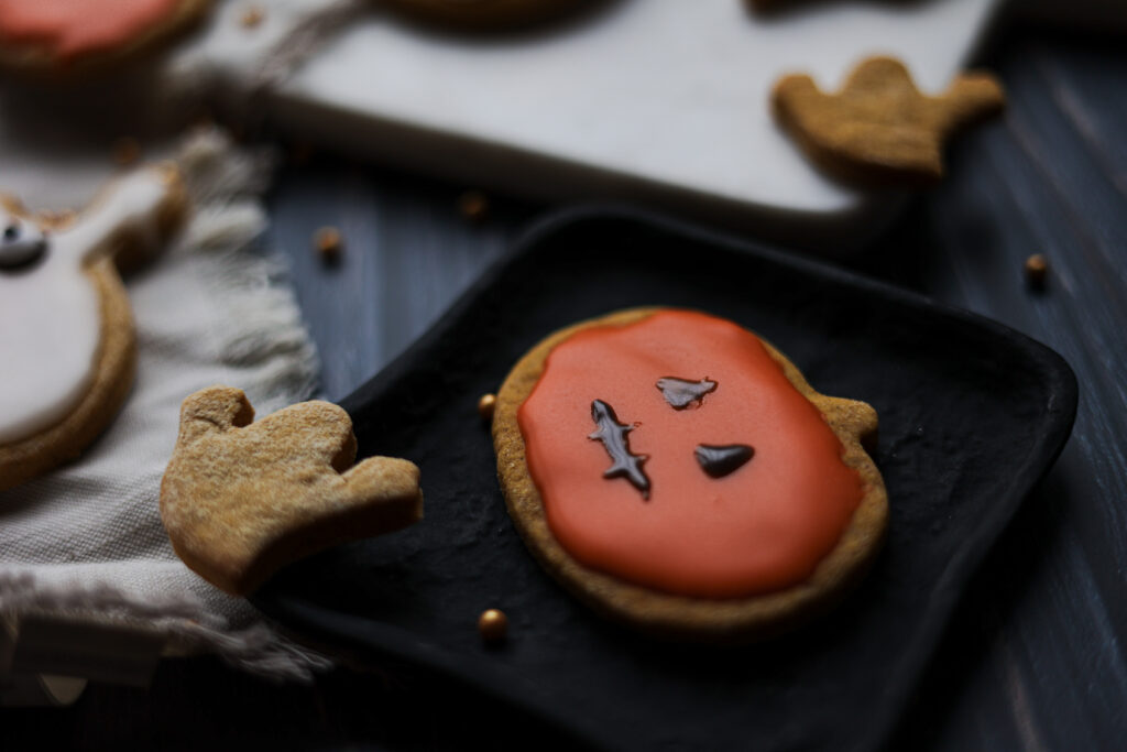 Halloween Kürbis Kekse